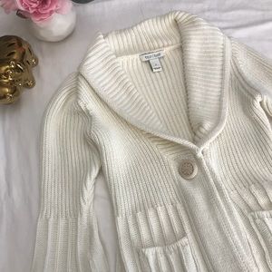White House Black Market | Cream cardigan